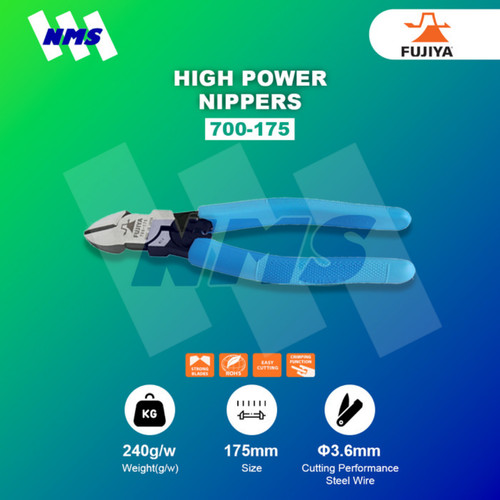 Tang Potong FUJIYA 700-175 High Power Nippers With Crimping Japan