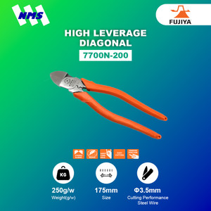 Tang FUJIYA 7700N-200 High Leverage Diagonal Cutting Nippers Japan