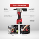 Alat Rivet Milwaukee M12 BPRT-0C Cordless Rivet Tool Baterai Portable