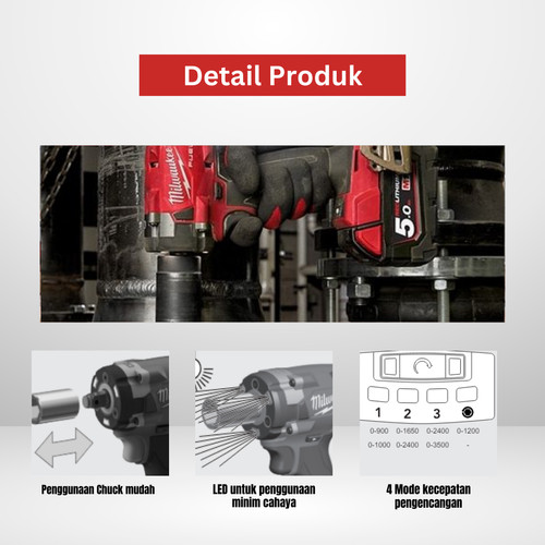Milwaukee M18 FIW212-0 FUEL 1/2" Cordless Impact Wrench Compact