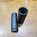 Mata Sok Deep Thin Wall Impact Socket 1/2 Inch 12pt 22mm 448522 GENIUS