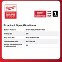 Milwaukee M12 NRG-201 Starter Kit Charger C12C & Baterai M12B2 for M12
