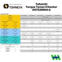 Alat Kalibrasi Kunci Torsi Tohnichi DOTE200N4-G Torque Tester/Checker