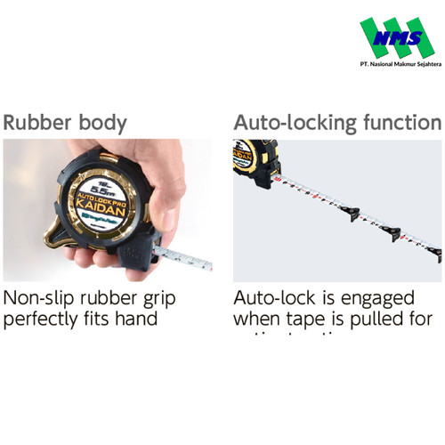 Meteran Auto Lock Tape Measure Pro Niigata Seiki ALCP-2555KD 5.5 meter