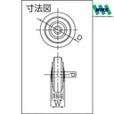 Roda Kastor YODONO Press Rubber Caster RW100 835-3168