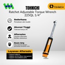 Kunci Torsi TOHNICHI 225QL 1/4" 50-250 kgf.cm Adjustable Torque Wrench