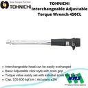 TOHNICHI 450CL Interchangeable Adjustable Torque Wrench Kunci Torsi