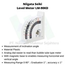 Niigata Seiki Level Meter LM-90KD (Standard Magnet)