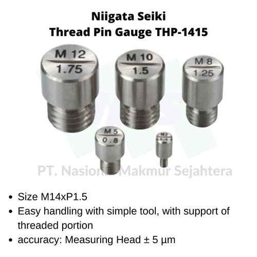 Niigata Seiki Thread Pin Gauge THP-1415