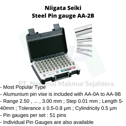 Niigata Seiki Steel Pin gauge AA-2B
