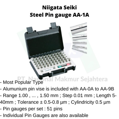 Niigata Seiki Steel Pin gauge AA-1A