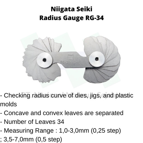 Niigata Seiki Radius Gauge RG-34