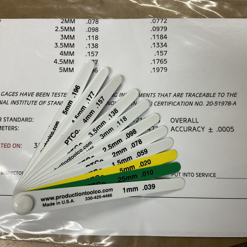 19350 No-Mar Plastic Long Series Gap Gage / Gauge