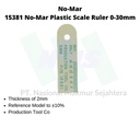 15381 No-Mar Plastic Scale Ruler 0-30mm