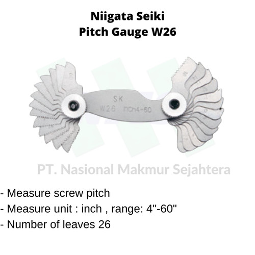 Niigata Seiki Pitch Gauge W26