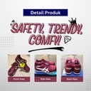 Sepatu Safety ASICS FCP201.600 Winjob Protective Sneakers ​​Chili Red