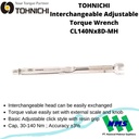 Kunci Torsi TOHNICHI CL140Nx15D-MH 30 - 140 Nm Interchangeable Wrench