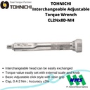 Kunci Torsi TOHNICHI CL2Nx8D-MH 0,4-2Nm Interchangeable Torque Wrench