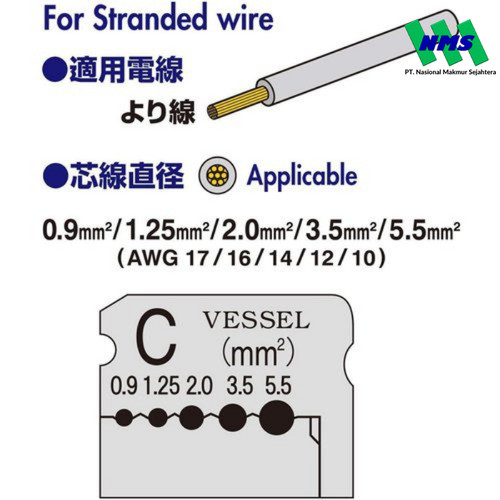 TRUSCO 124-4396 VESSEL Automatic Wire Stripper No 3000C Pengupas Kabel