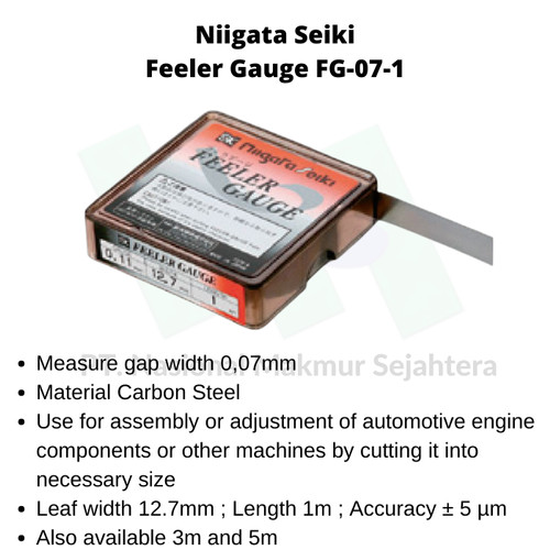 Niigata Seiki Feeler Gauge FG-07-1
