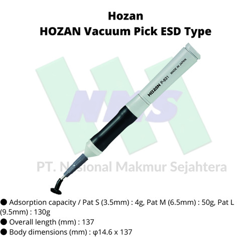 TRUSCO 166-0292 HOZAN Vacuum Pick ESD Type P-831