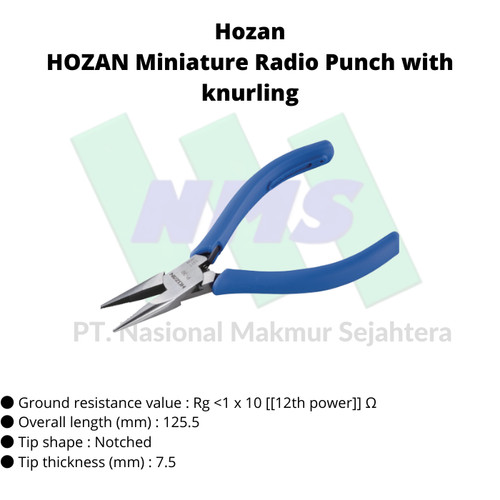 TRUSCO 120-4874 HOZAN Miniature Radio Punch with knurling P-36