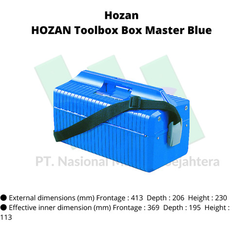 TRUSCO 117-2573 HOZAN Toolbox Box Master Blue B-55-B