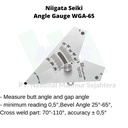 Niigata Seiki Angle Gauge WGA-65