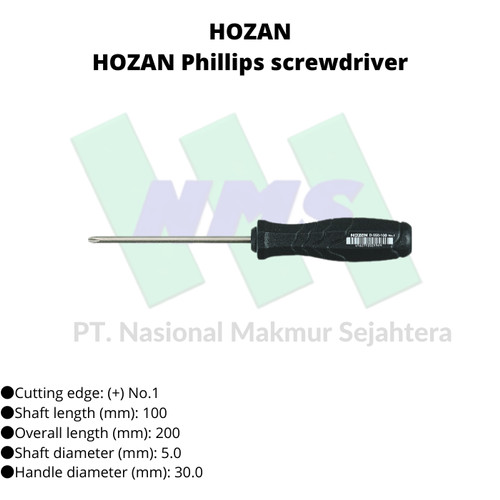 TRUSCO 407-3932 HOZAN Phillips screwdriver
