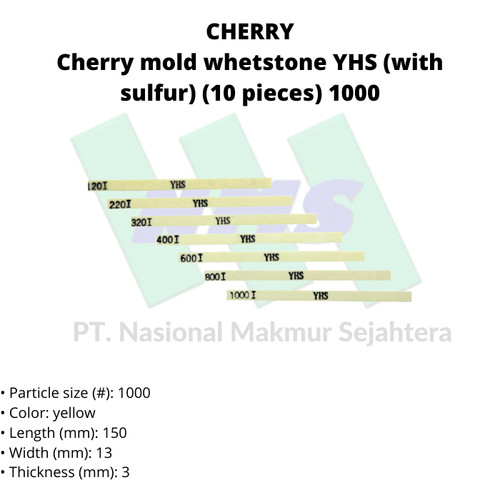 TRUSCO 416-789 Cherry mold whetstone YHS (with sulfur) (10 pieces)