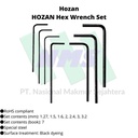 TRUSCO 370-8489 HOZAN Hex Wrench Set W-91