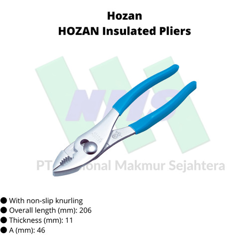 TRUSCO 370-8136 HOZAN Insulated Pliers P-211Z-200