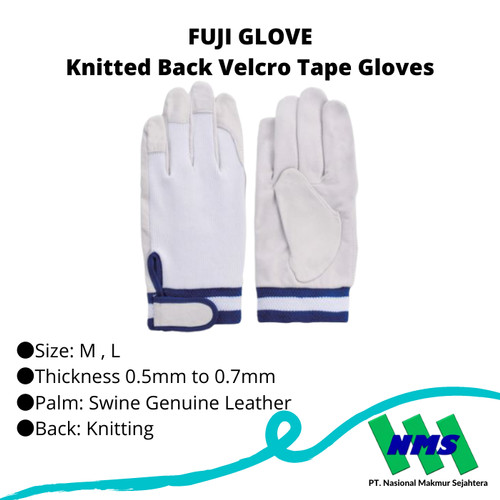 Sarung Tangan Fuji Gloves Pig Leather Gloves (cuffs) EX-234 White Kulit Babi