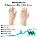 TRUSCO 819-2588 Polyethylene Disposable Gloves -