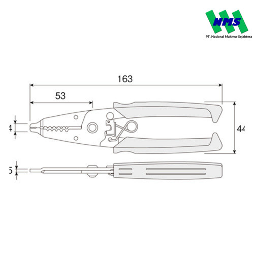 TRUSCO 351-7641 HOZAN wire stripper for stranded wire P-960