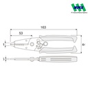 TRUSCO 351-7641 HOZAN wire stripper for stranded wire P-960