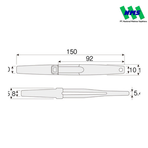 TRUSCO 302-6353 HOZAN Tweezers Grip P-845