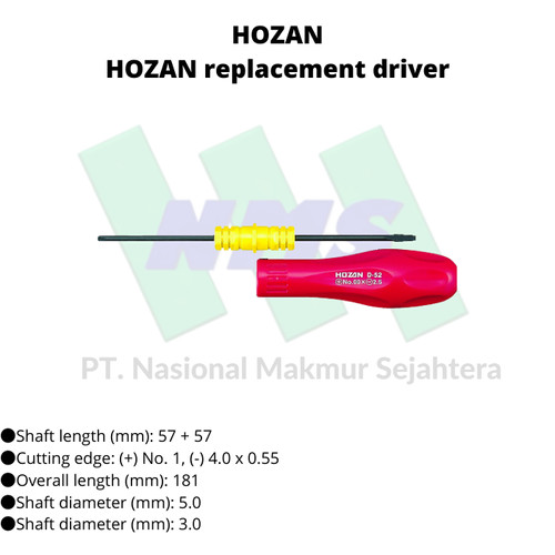 TRUSCO 407-3894 HOZAN replacement driver