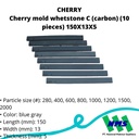TRUSCO 416-7724 Cherry mold whetstone C (carbon) (10 pieces) 150X13X5