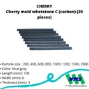 TRUSCO 416-7643 Cherry mold whetstone C (carbon) (20 pieces) 1000