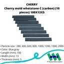 TRUSCO 416-7597 Cherry mold whetstone C (carbon) (10 pieces) 100X13X5