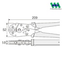 Tang Krimping HOZAN Crimping Tool for BNC/TNC/BNCC Connector P-740 (207mm) / P-741 (209mm)