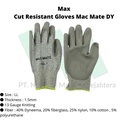 TRUSCO 448-7401 Cut Resistant Gloves "Mac Mate DY"