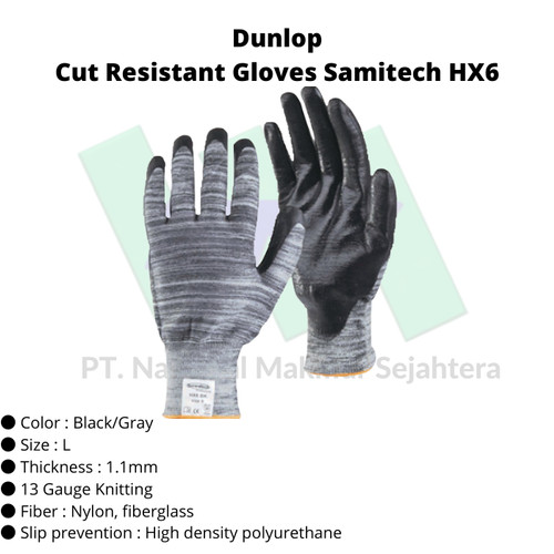 TRUSCO 473-5188 Cut Resistant Gloves Samitech HX6
