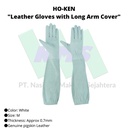 TRUSCO 754-7331 "Leather Gloves with Long Arm Cover"