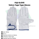 Sarung Tangan Fuji Glove Genuine Cowhide Leather Gloves F-804 White Kulit Sapi
