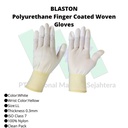 TRUSCO 303-4542 Polyurethane Finger Coated Woven Gloves