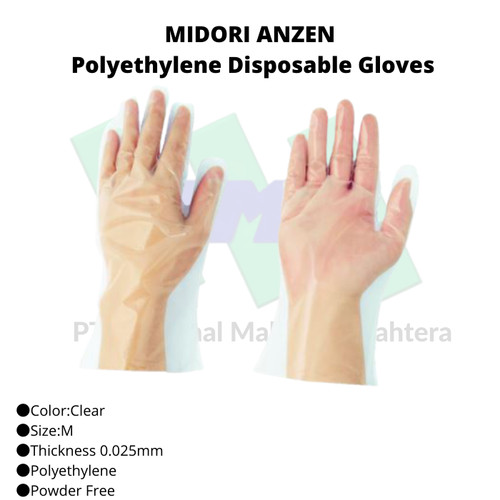 TRUSCO 819-2588 Polyethylene Disposable Gloves -
