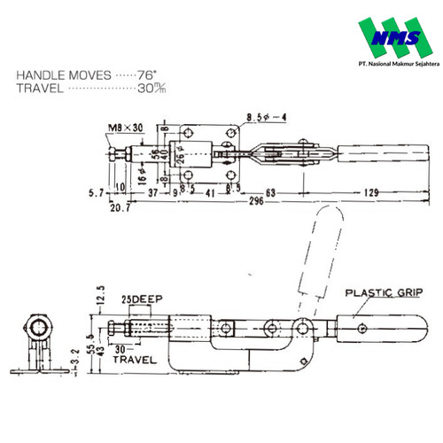 KAKUTA Vertical Handle Toggle Clamps X6