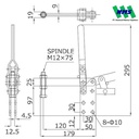 KAKUTA Vertical Handle Toggle Clamps KAK 52
